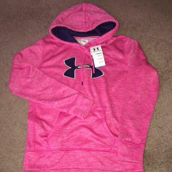 navy blue under armour hoodie